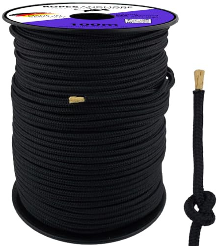Kevlarseil Spezialseil 5 mm – PES Polyester Aramid Seil – Hochfestes Zugseil – Meterware 10 m–100 m Ropes and More® (40m - ohne Spule)