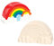 Baker Ross AC863 Ross Regenbogen-Keramik-Münzenbanken für Kinder zum Malen dekorieren und anzeigen - Kreatives Porzellan-Bastelset für Kinder (Schachtel mit 2), 15.5cm x 8.5cm x 5.5cm, Ceramic