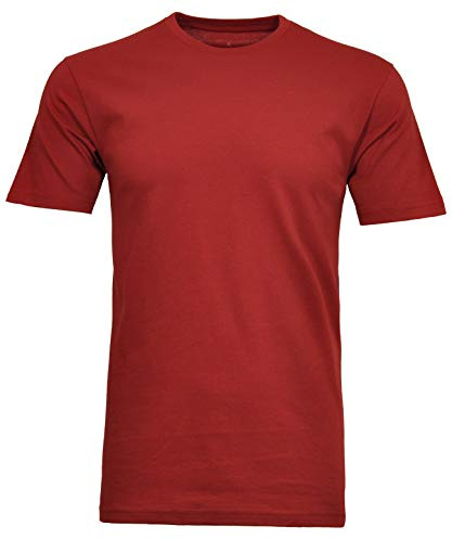 RAGMAN Herren T-Shirt Long & Tall mit Rundhals 2XT, Weinrot-061
