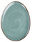 BUTLERS Teller L 23 x B 17cm Geschirr Blau aus Porzellan -FINCA- Mikrowelle und Spülmaschinegeeignet, kleine Teller für Kuchen, Desserts, Frühstück