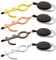 No Touch Key Tool 4 Pcs Handheld Keychain Cootie EDC Keyring Anti Touchless Door Bottle Opener Tools and Stylus Supports Social Distancing Multi-Tool
