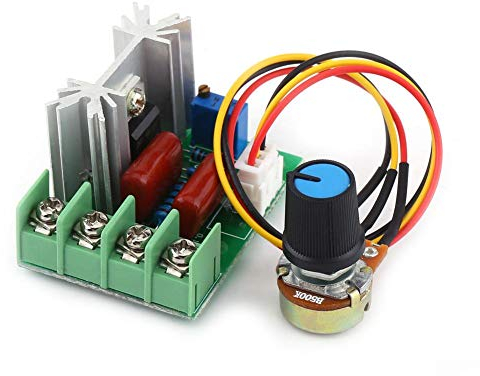 Potenziometro 220V, Regolatore di velocità 220V, Regolatore Scr 220v, 2000w Regolatore di Tensione Elettrico Scr Regolatore di Temperatura/velocità del Motore Dimmer Luminoso