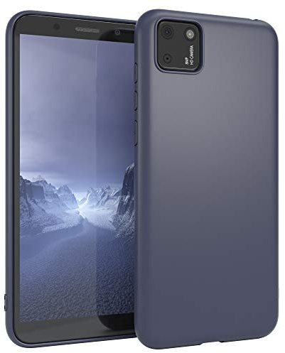 EAZY CASE Handyhülle Silikon mit Kameraschutz kompatibel mit Huawei Y5P in Navy Blau, Ultra dünn, Slimcover, Silikonhülle, Hülle, Softcase, Backcover