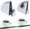 Set di 2 morsetti in vetro, staffa per mensola in legno/vetro, staffa in legno con staffa in vetro, clip a bocca di pesce, morsetto regolabile spessore 3-16 mm K170-2pcs