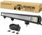 AUXTINGS 106 cm 40 Zoll 540W LED Lichtleiste Dreifachreihen Spot Flood Kombinationsstrahl Belege Off Road Beleuchtung Arbeits Leuchtturm mit Verdrahtung für LKW SUV ATV Bootsbeleuchtung
