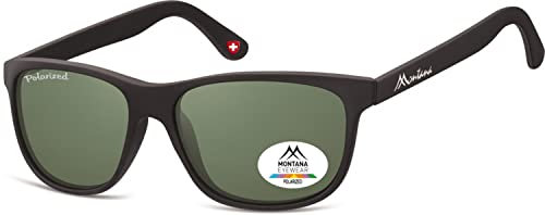 Montana Eyewear Unisex MP48A Sonnenbrille, Matt schwarz, 58