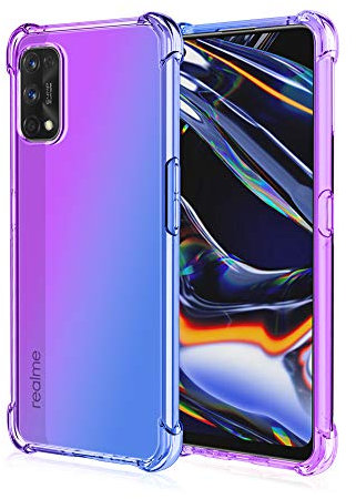 HUANGTAOLI Custodia per Realme 7 Pro, Rinforzare la con Angoli Protettiva Silicone Colorato Bumper Cover per Realme 7 Pro