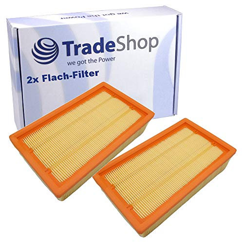 2x Flachfalten-Filter kompatibel mit Dewalt D27091 D27900 D27901 D279015 D27902 D279025 D27902M Flex S36 S36M S47 S47M Bosch GAS 35 L AFC GAS 35 L SFC+ GAS 35 M AFC GAS 55 M AFC Professional