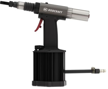 Rodcraft RC6758 Blindnietmuttern-Setzgerät M3–M12, 24 kN | Automatisches Auf- und Abdrillen sowie präzise Einstellung des Setzhubs für Nietmuttern