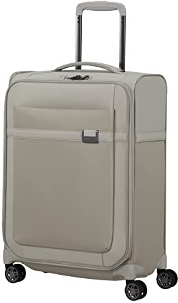 Samsonite Airea - Spinner M, Erweiterbar Koffer, 67 cm, 73.5/81.5 L, Braun (Sand Storm)