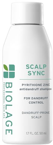 Biolage Scalp Sync Anti-Dandruff Shampoo - Controls Itchy Scalp, Deeply Cleanses Hair, Moisturizing Dandruff Treatment, With Zinc Pyrithione, Vegan & Cruelty-Free, 1.7 FL Oz