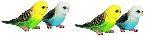 Abaodam 4 Stück Kleinkindspielzeug Mini-Papagei-Figurenmodell Kinderspielzeug Spielzeuge Modelle Vogelmodell-Ornament kleines Papageienmodell Vögel Statue künstlicher Vogel Kleiner Papagei