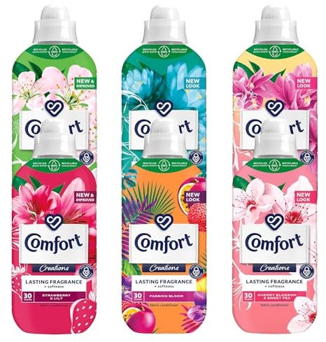 Pick & Mix Any 5 Comfort Creation Concentrated Fabric Conditioner with 100 Days of Long Lasting Fragrance and Softness Intense Liquid Fabric Softener 30 Washes, 900 ml