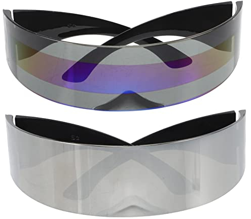 Holibanna 2St -Brille Spiegel Wanddekoration Plastikgläser Schild Sonnenbrille Party-Requisite Festivalbedarf neuartige Partybrille Multifunktion schmücken Maske Requisiten Zubehör
