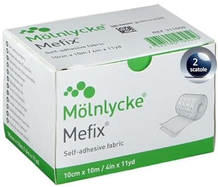 Adhésif pour pansement, 10 x 10 m, 2 rouleaux