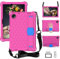 Funda para tablet Alcatel Joy Tab 2 2020 (9032Z) para niños, duradera, ligera, EVA y PC, a prueba de golpes, con correa para el hombro, rosa y azul