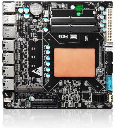 MNBOXCONET NAS Motherboard Core i5 1135G7, UHD Graphics, Mini-ITX NAS Board, Barebone NO RAM NO SSD 4 x i226V 2.5GbE LAN, Dual M.2 NVMe (PCle3.0x4), 6 x SATA3.0, PCIEx4 Slot, DP, Type-C