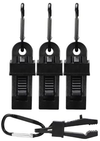 Whnbuij Tarp Clips Heavy Duty Lock Grip,Shade Cloth Clips Tarp Clip - Markisenclips Canopy Clips with Hooks, Fabric Clamps Tarp Fasteners for Pool Covers, Markisen