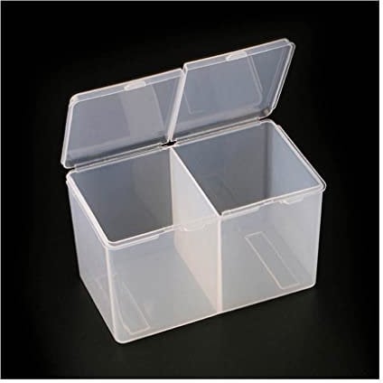 BGHEWRT 3Pcs Box Remover Nail Polish Cotton Wipes Tool Storage Container Gel Organizer Cleaning Case Accessories Grids, Pink