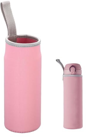WsKingWA Neoprene Sleeve Carrier for Outdoor Hiking Travel (550ml, Pink)