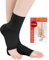 2 Paar Knöchel Medizinische Kompressionsstrümpfe Herren & Damen 20-30mmhg, Stützstrümpfe Kompressionssocken für Schwellung Plantarfasziitis Verstauchung Neuropathie Sport (2x Schwarz, 4XL)