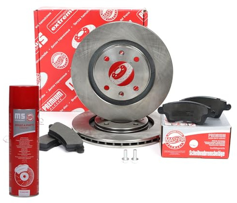 MASTER-SPORT Bremsenset Vorne Belüftet Ø266mm - Bremsscheiben und Beläge Kompatibel mit PEUGEOT 206 Schrägheck 2A/C 206 CC 2D 306 Schrägheck 7A, 7C, N3, N5 306 Cabriolet 7D, N3, N5, CITROËN XSARA N1