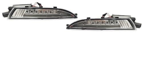BAKUGO 2 Stück Auto Tagfahrlicht Blinker Licht Für VW Scirocco 2009 2010 2011 2012 2013 2014-Clear