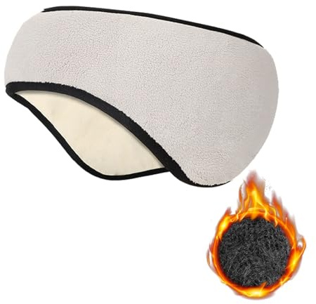Figarge Ohrenschützer Fleece Ohrenwärmer Stirnband Winter Warm Ohrenschützer für Wind Winter Ohrenschützer Radfahren Stirnband Ohrenwärmer für Skifahren Laufen (Grau)