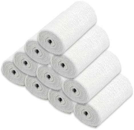 GOMETY Bende per gesso, 10 rotoli, per il fai da te, per il fai da te, in gesso, ad asciugatura rapida, per il fai da te, modellismo, 5 cm x 2,7 m