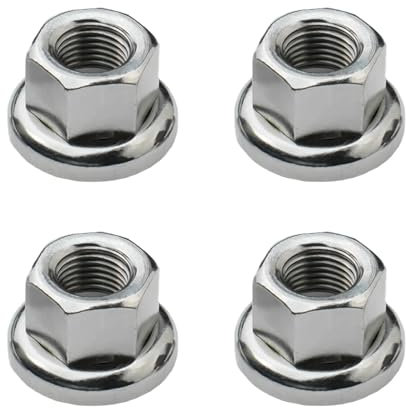 4 tuercas de brida dentada, cabeza de tuerca de eje de bicicleta M9, cierre de bloqueo giratorio, doble tuerca remachada, tuercas de bloqueo con brida de repuesto