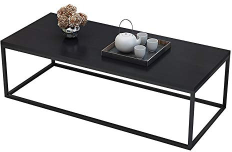 DMMFTERL Esstisch im japanischen Stil für das Wohnzimmer | Kleiner niedriger Tisch aus Schmiedeeisen mit Ei-Level-Tischplatte | Couchtisch für modernes Wohndekor
