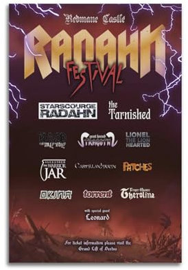 RUINOSAU Elden Ring Radahn Festival, Spielposter, Leinwand, Wandkunst, Dekor für Schlafzimmer, Wohnzimmer, moderne Wanddekoration, Geschenk, 30 x 45 cm, ungerahmter Stil