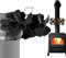 Ventilador de estufa alimentado por calor – Potente ventilador de estufa de pellets de leña – Ventilador térmico de quemador de leña con protección contra sobrecalentamiento para estufas de pellets