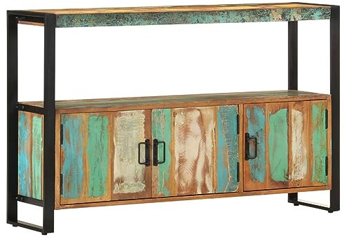 ShGaxin Aparador, Aparadores para Salon, Aparador Cocina, Aparador Entrada Recibidor, Muebles Auxiliares, Vitrinas para Salon, de Madera Maciza reciclada 120x30x75 cm