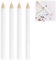 4pcs White Nail Pencil,Nail Whitening Pencils,Rhinestones Picker Pencil,Rhinestone Pen,French Manicure Pencil,Gem Pick Up Tool,Wax Pencil for Rhinestones,French Art Manicure Pen,White Nail Pencil