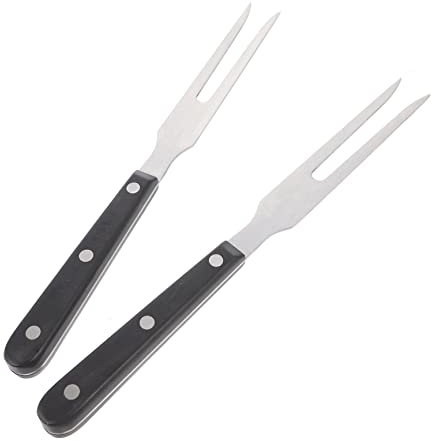PAMINGONO 2 Pz Practical Barbecue Forks Outdoor Barbecue Spiedi Picnic Bbq Tools