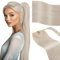 Vivien Echthaar Zopf Extensions Blond Haarverlängerung Pferdeschwanz Haarteil Echthaar Lang #60 Blond Ponytail Extensions Echthaar Remy Glatt 50cm 80g