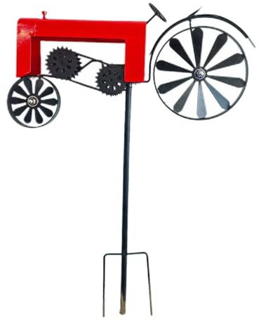Gartenspinner, Dekorative Traktor Windräder, Wetterfeste Winddeko für Garten Terrasse Balkon & Außenbereiche
