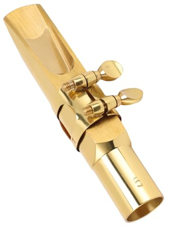 Cuifati Tenor Saxophon Mundstück, Rich Pitch Variation Messing Metall Tenor Saxophon Mundstück Hellton Typ 5 Clear Timbre für Obertöne