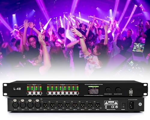 Digitaler Audioprozessor, 32-Bit-Karaoke-System mit 16 Modi, PC-Schnittstelle, verhindert Heulen, DSP Bühnentonausrüstung für Zuhause, Bühne, Kirche