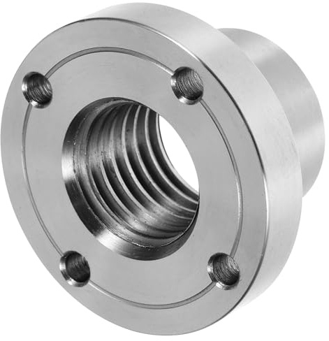 GLEAVI Wood Lathe Chuck 2 Inch Steel Faceplate Chuck 2 Flange Backplate Adapter 1-8 Thread for Woodturning Lathe Accessories