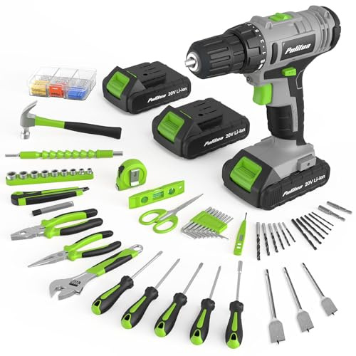 PULITUO 20v Cordless Drill DC-7720-2GREEN-UK