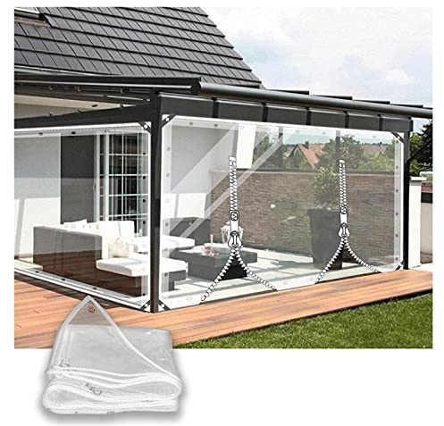 Anpassade vattentäta utomhuspresenningar – transparent främre fasadskydd för pergolor, cabanas och uteplatser – perfekt för integritet och väderskydd