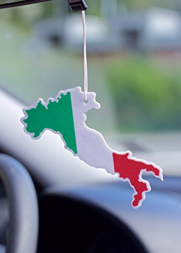 Duftbaum Lufterfrischer für das Auto Flagge Trikolore Tricolore Italien Geruch Duft Grüner Apfel