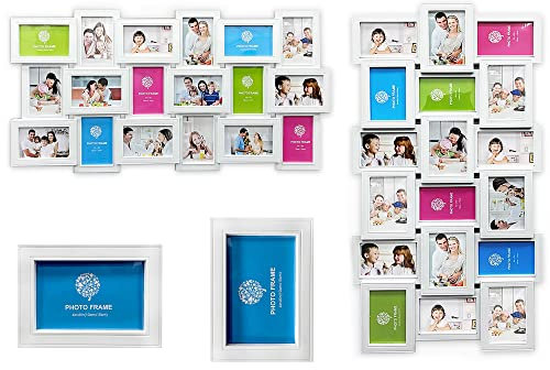 Crystals Large 18 Multi Photo Frame for Love Family Friends College Photo Memories Home Wall Mount Picture Album