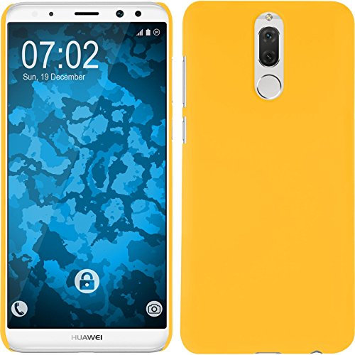 PhoneNatic Custodia Rigida Compatibile con Huawei Mate 10 Lite - gommata Giallo - Cover Cover