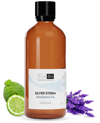freshskin beauty ltd | Silver Storm Fragrance Oil 100ml - Candles, Bath Bombs, Soap Making, Reed Diffusers & Wax Melts - Cosmetic Grade - Vegan Friendly