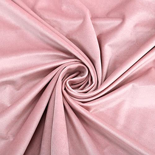 Russo Tessuti Tessuto Velluto Sintetico Tappezzeria Rivestimenti Valantine Vari Colori 50x140-88 Rosa Cipria°