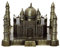 SUPERPOWER® Bronzefarbene indische Taj Mahal Architektur Modell Metallskulpturen Statue Handwerk Sammlerfigur für Wohnzimmer Heimdekoration Handwerk Desktop Dekoration Souvenir