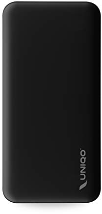 UNIQO Powerbank 20000 mAh a für Android Smartphone und iPhone 15/14/13 und älter, Schnellladung mit 2 USB-Ports, 8x Smartphone-Ladung, 4 Status-LEDs, inkl. Ladekabel